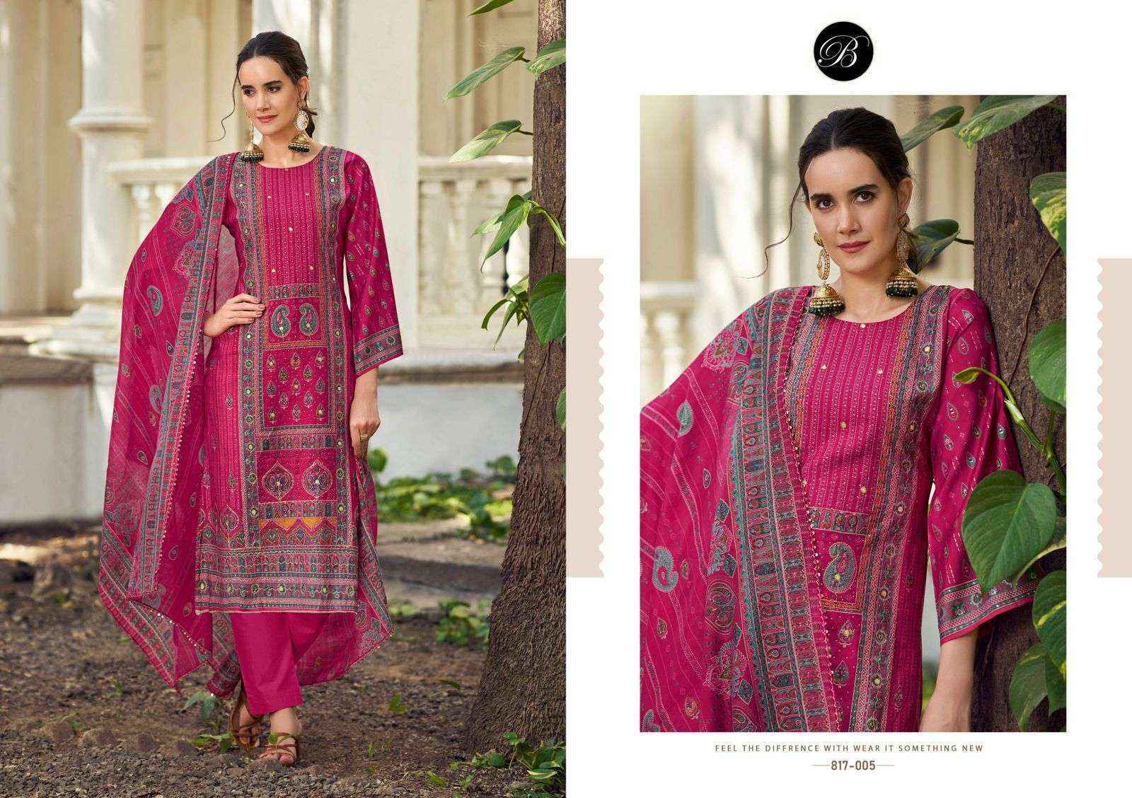 Belliza Nusrat Vol 4 Viscose Musline Suits Wholesale Price ( 6 pcs Catalogue )