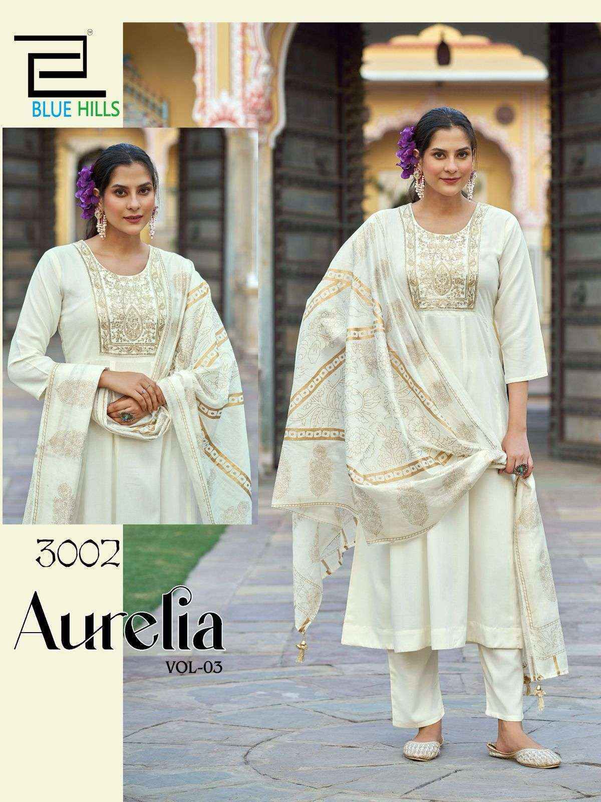 Blue Hills Aurelia Vol 3 Rayon Kurti Combo Wholesale Surat ( 6 pcs Catalogue )