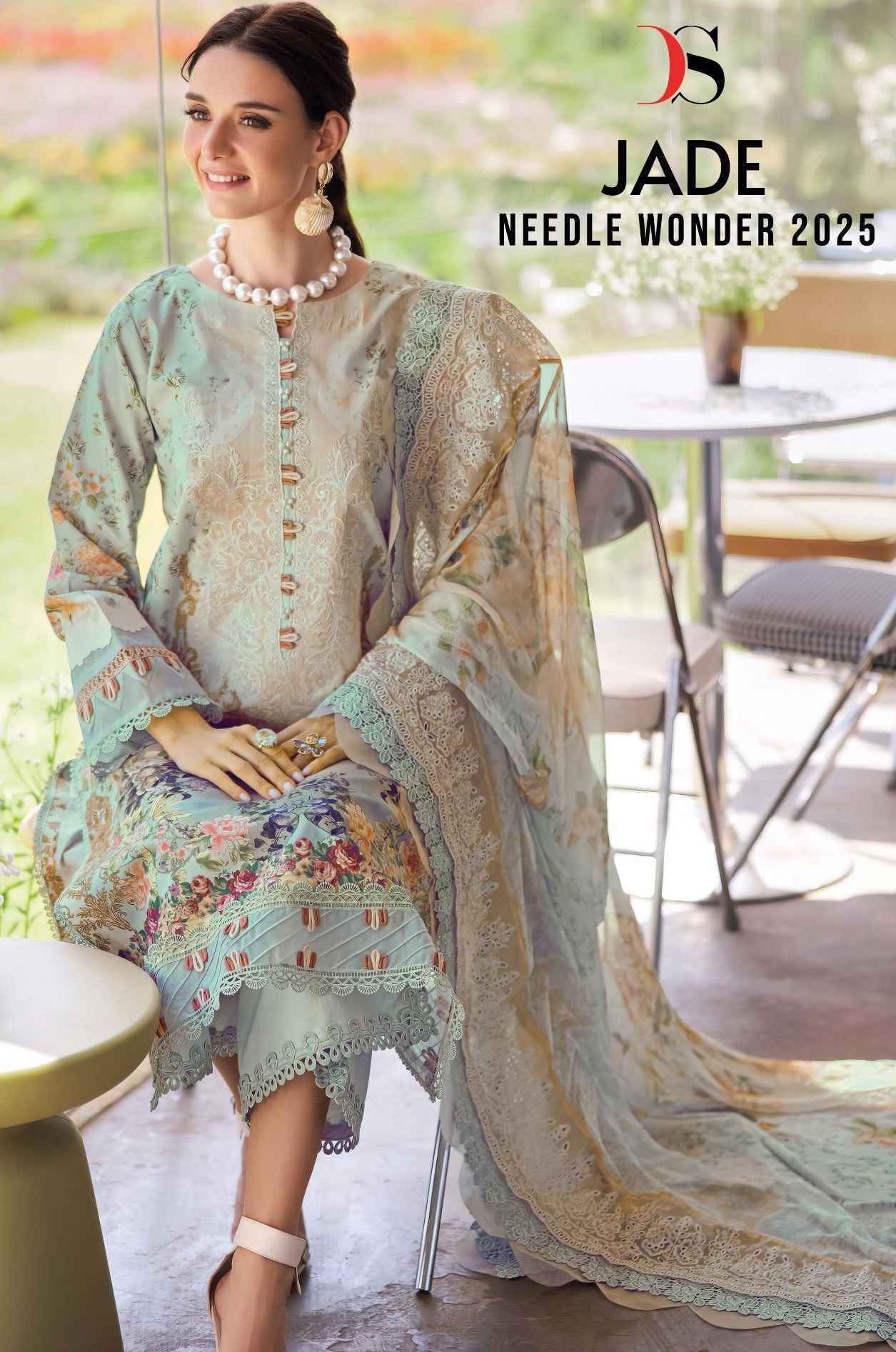 Deepsy Jade Needle Wonder 2025 Cotton Dress Material 8 pcs Catalogue