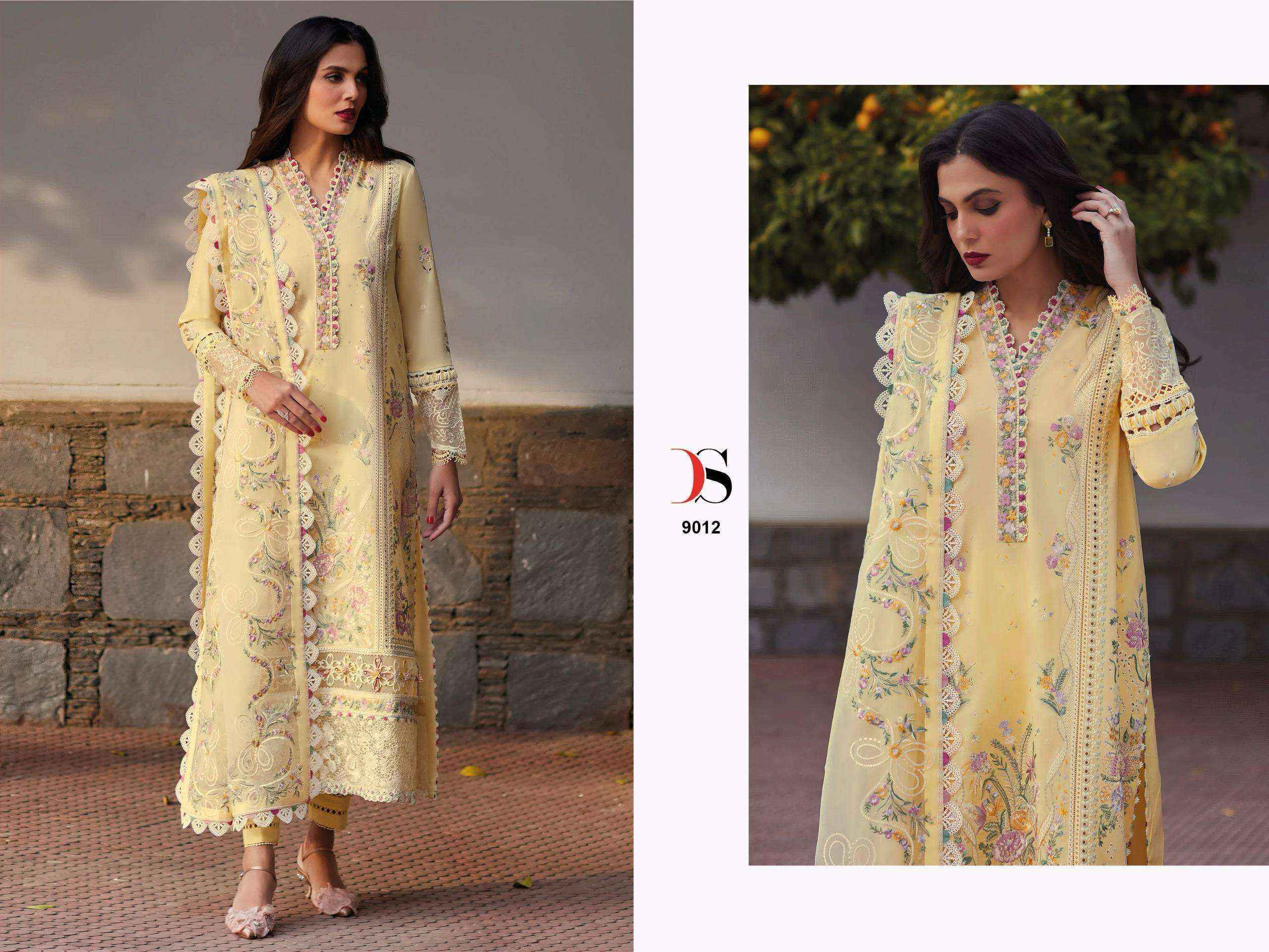 Deepsy Suits Elan Lawn 25 NX Cotton Dress Material Wholesale Price ( 5 pcs Catalogue )