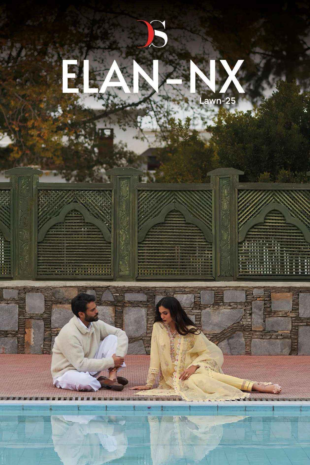 Deepsy Suits Elan Lawn 25 NX Cotton Dress Material Wholesale Price ( 5 pcs Catalogue )