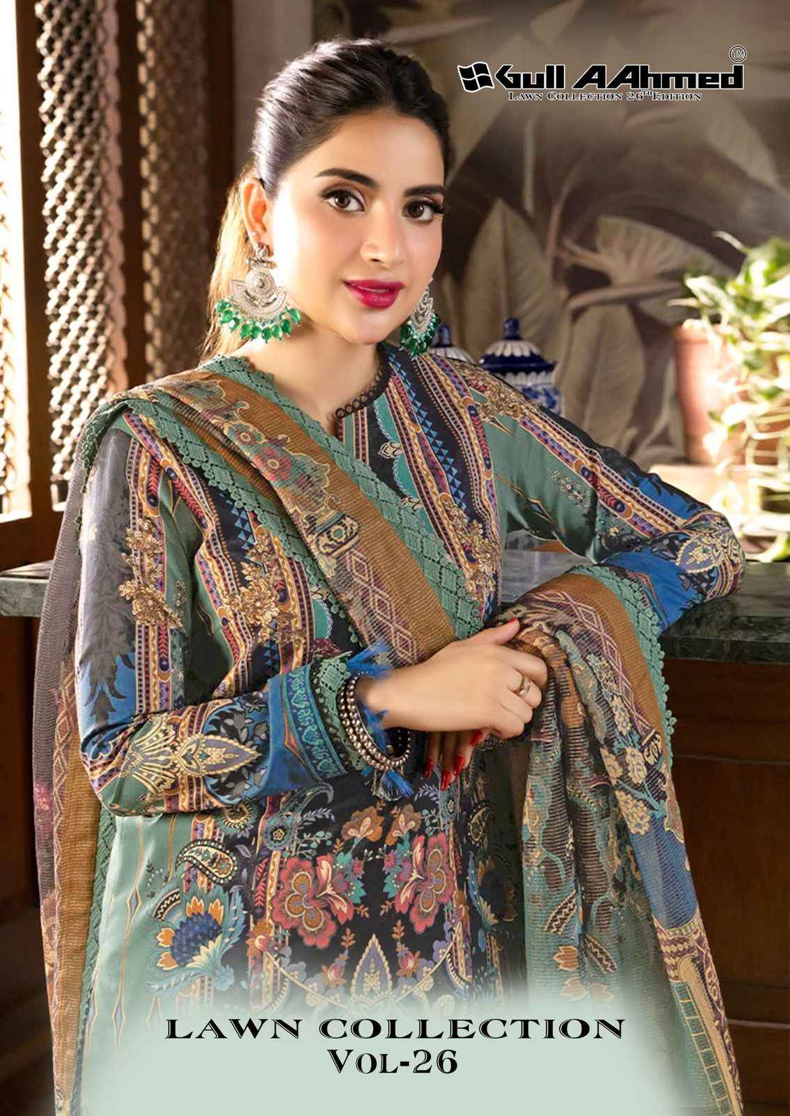 Gull A Ahmed Lawn Vol 26 Lawn Cotton Dress Material Wholesale Price ( 6 Pcs Catalogue )