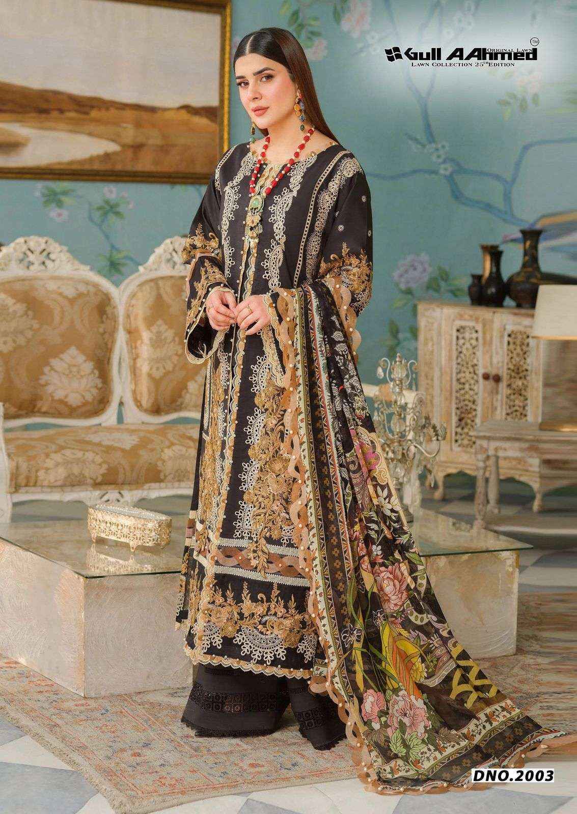 Gull Aahmed Azure Vol 2 Lawn Cotton Pakistani Suits ( 6 pcs Catalogue )