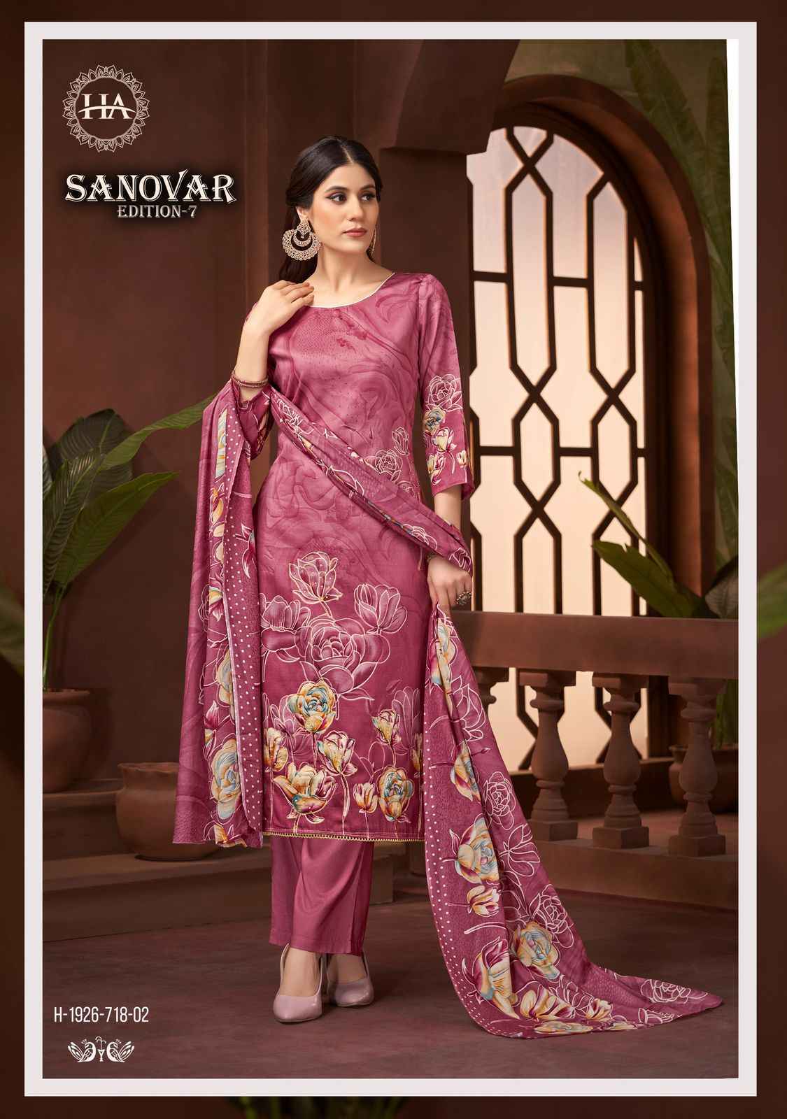 Harshit Fashion Sanovar Edition 7 Zam Cotton Dress Material 6 pcs Catalogue