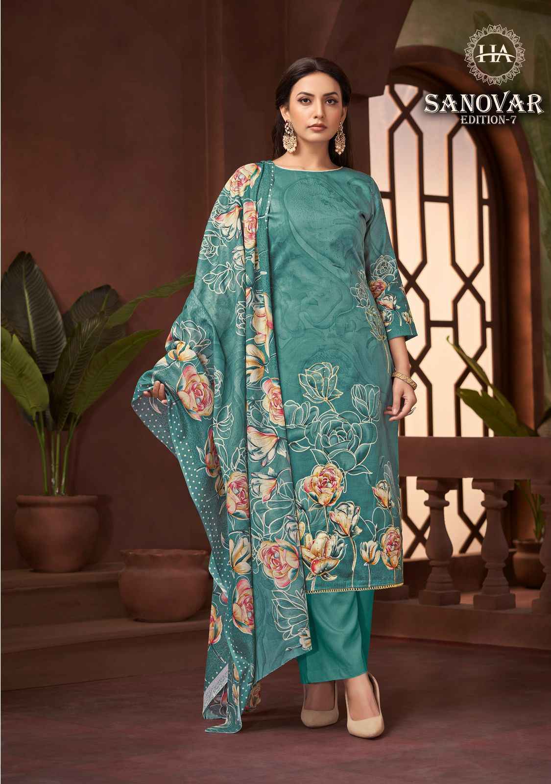 Harshit Fashion Sanovar Edition 7 Zam Cotton Dress Material 6 pcs Catalogue