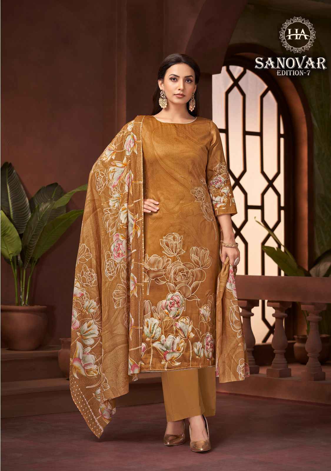 Harshit Fashion Sanovar Edition 7 Zam Cotton Dress Material 6 pcs Catalogue