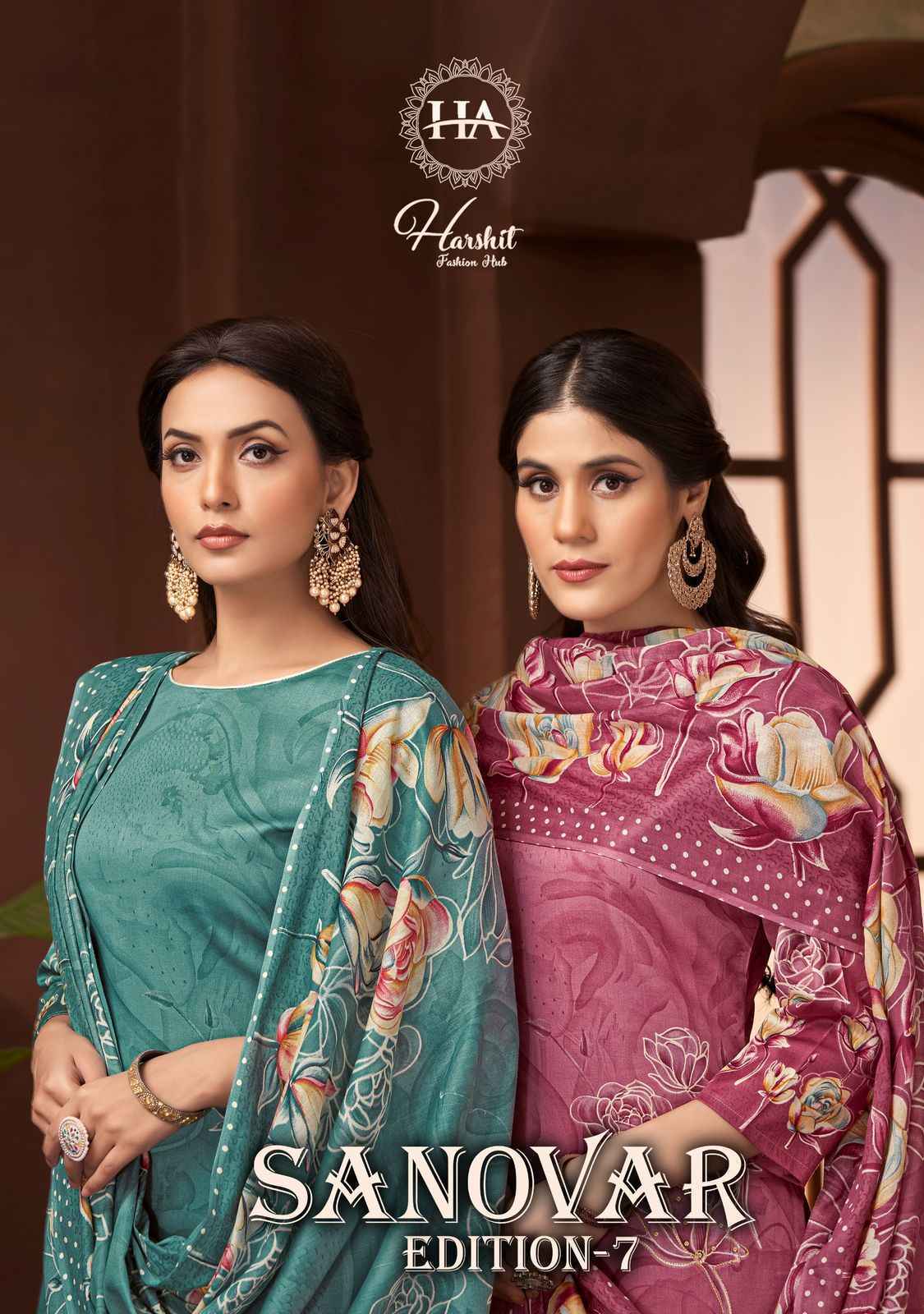 Harshit Fashion Sanovar Edition 7 Zam Cotton Dress Material 6 pcs Catalogue