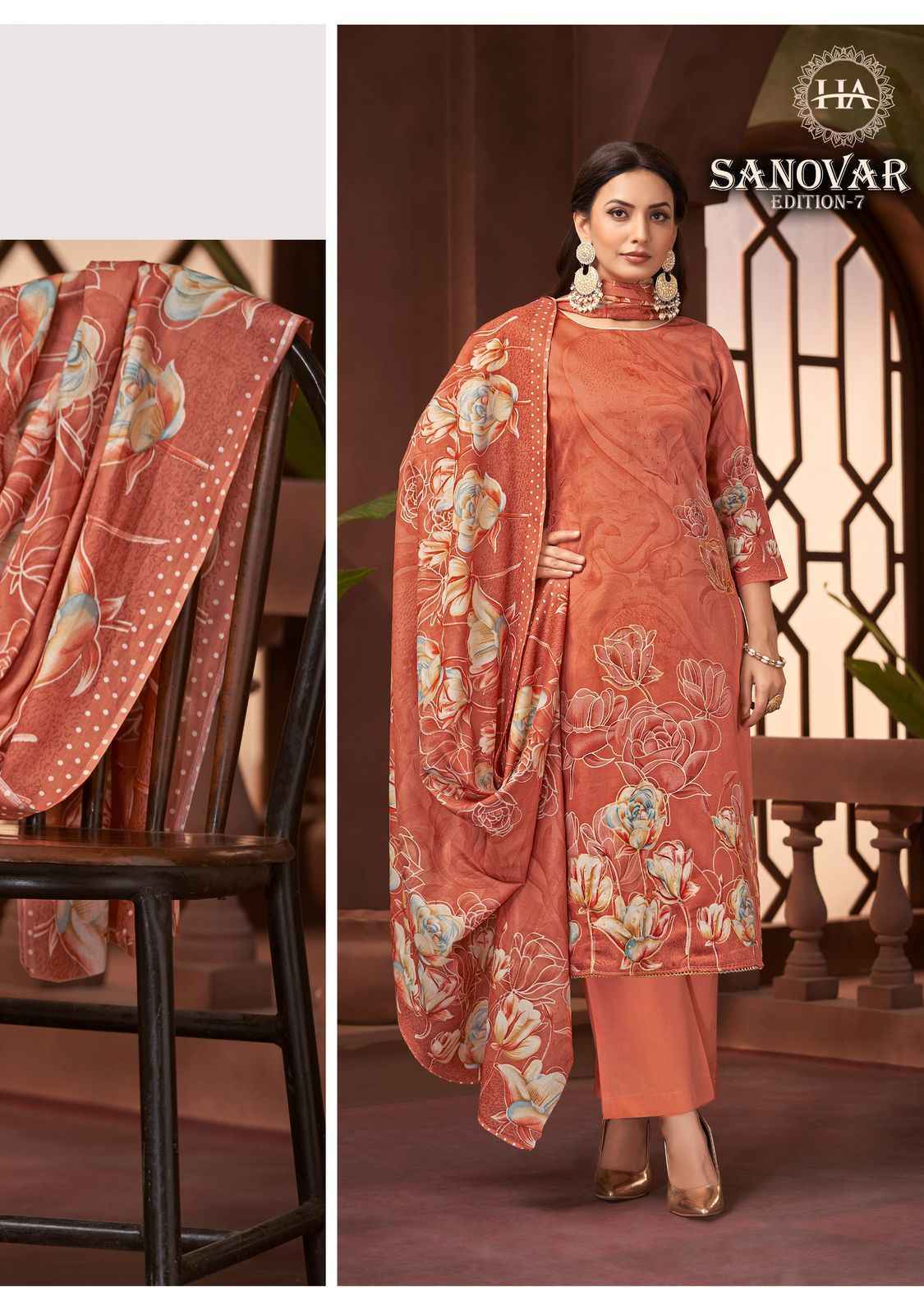 Harshit Fashion Sanovar Edition 7 Zam Cotton Dress Material 6 pcs Catalogue