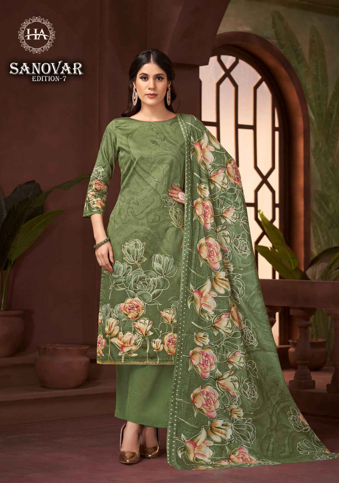 Harshit Fashion Sanovar Edition 7 Zam Cotton Dress Material 6 pcs Catalogue