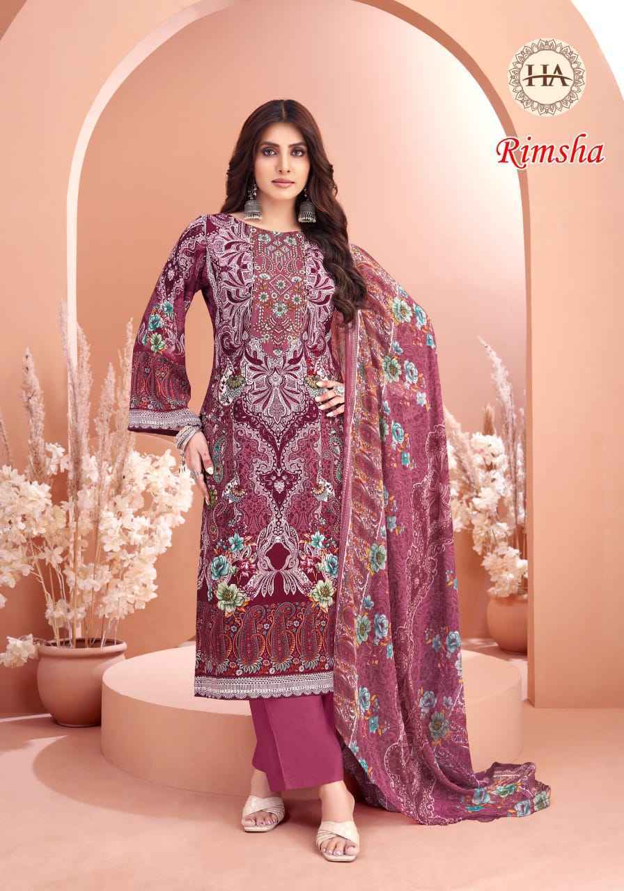 Harshit Rimsha Viscose Rayon Pakistani Suits New Catalog ( 8 pcs Catalogue )