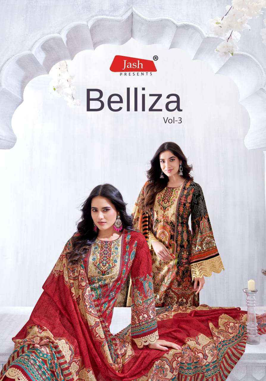 Jash Belliza Vol 3 Cotton Dress Material Wholesale Price ( 10 pcs Catalogue )