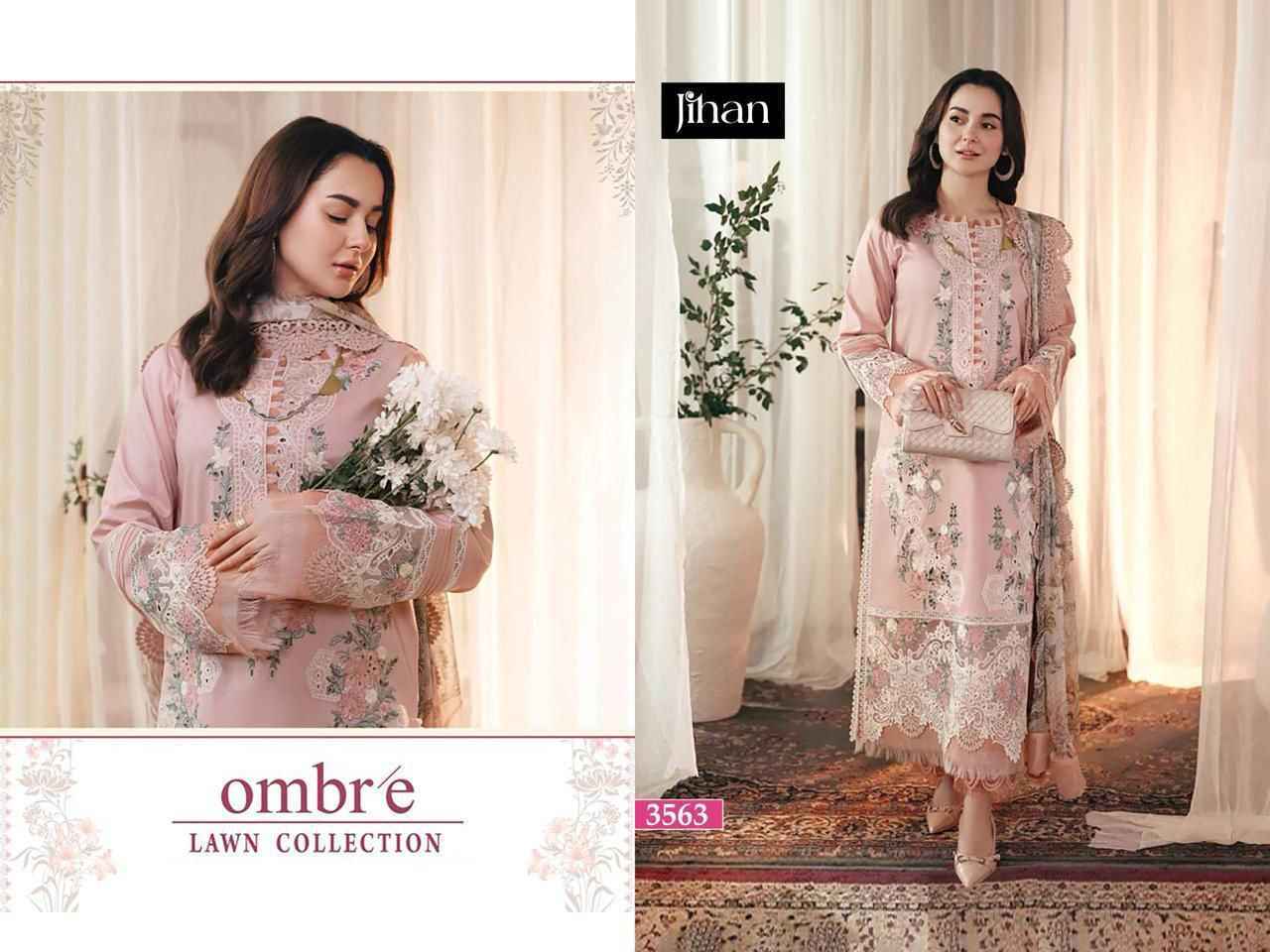 Jihan Ombre Cotton Dress Material Wholesale Price ( 3 pcs Catalogue )