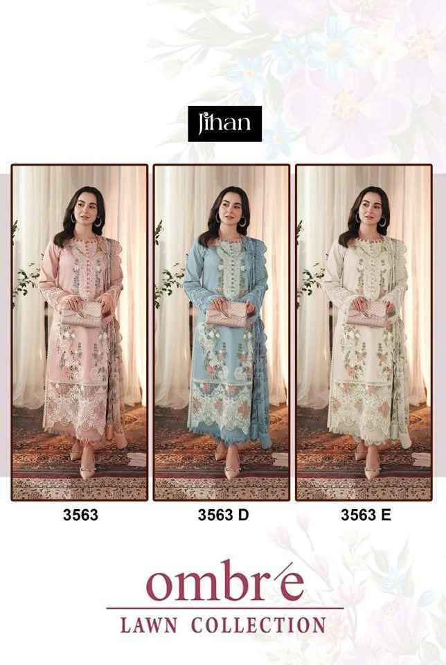 Jihan Ombre Cotton Dress Material Wholesale Price ( 3 pcs Catalogue )
