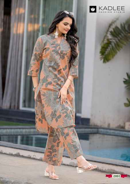 Kadlee Rosy Rayon Readymade Co- Ord Set Wholesale Rate ( 5 Pcs Catalog )