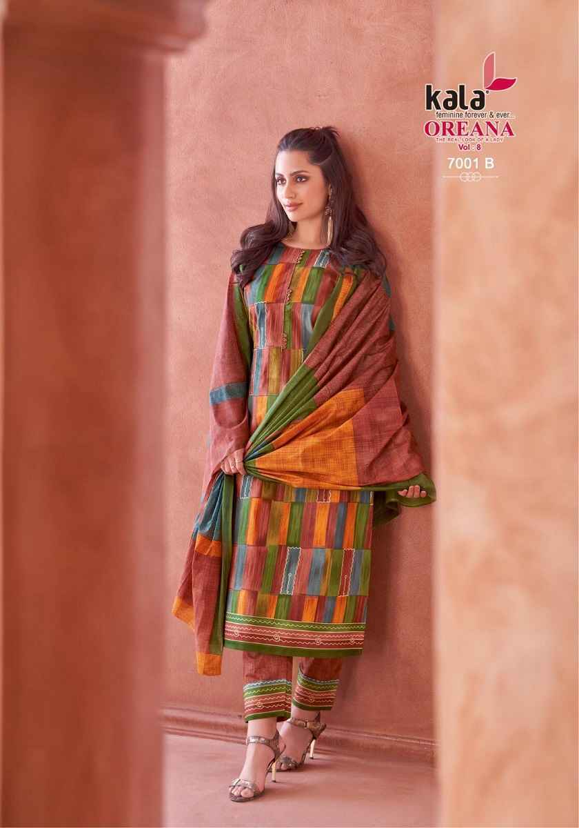 Kala Oreana Vol 8 Cotton Suits New Catalog Wholesale Price ( 12 pcs Catalogue )