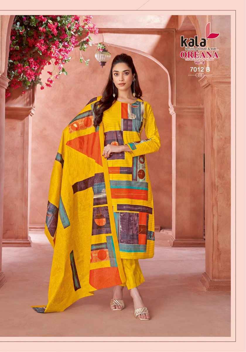 Kala Oreana Vol 8 Cotton Suits New Catalog Wholesale Price ( 12 pcs Catalogue )