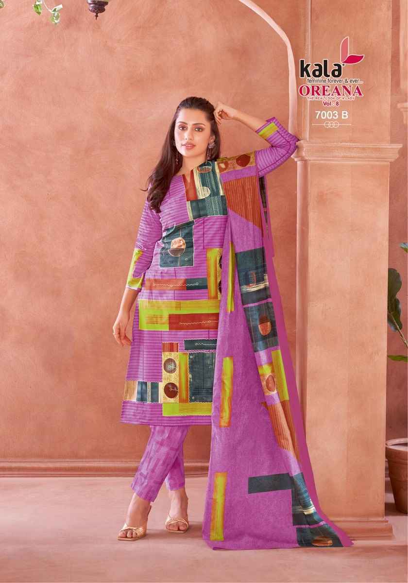 Kala Oreana Vol 8 Cotton Suits New Catalog Wholesale Price ( 12 pcs Catalogue )
