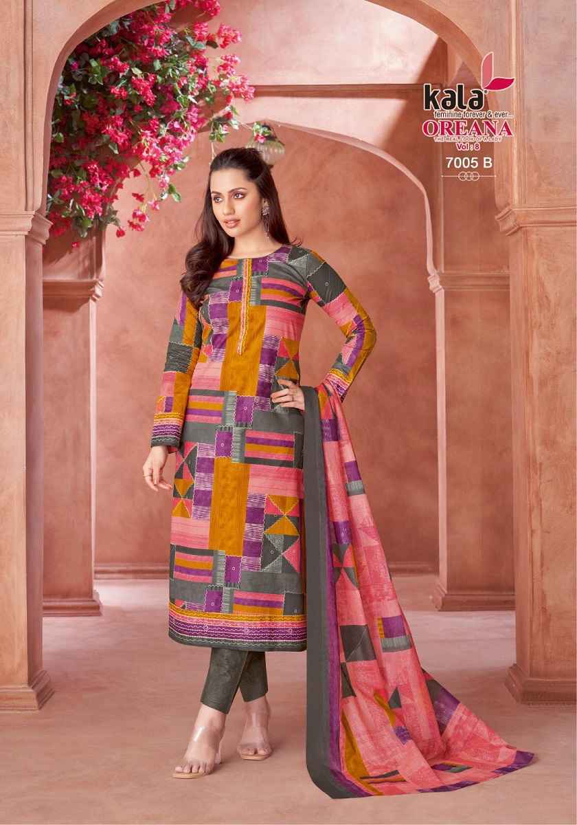 Kala Oreana Vol 8 Cotton Suits New Catalog Wholesale Price ( 12 pcs Catalogue )