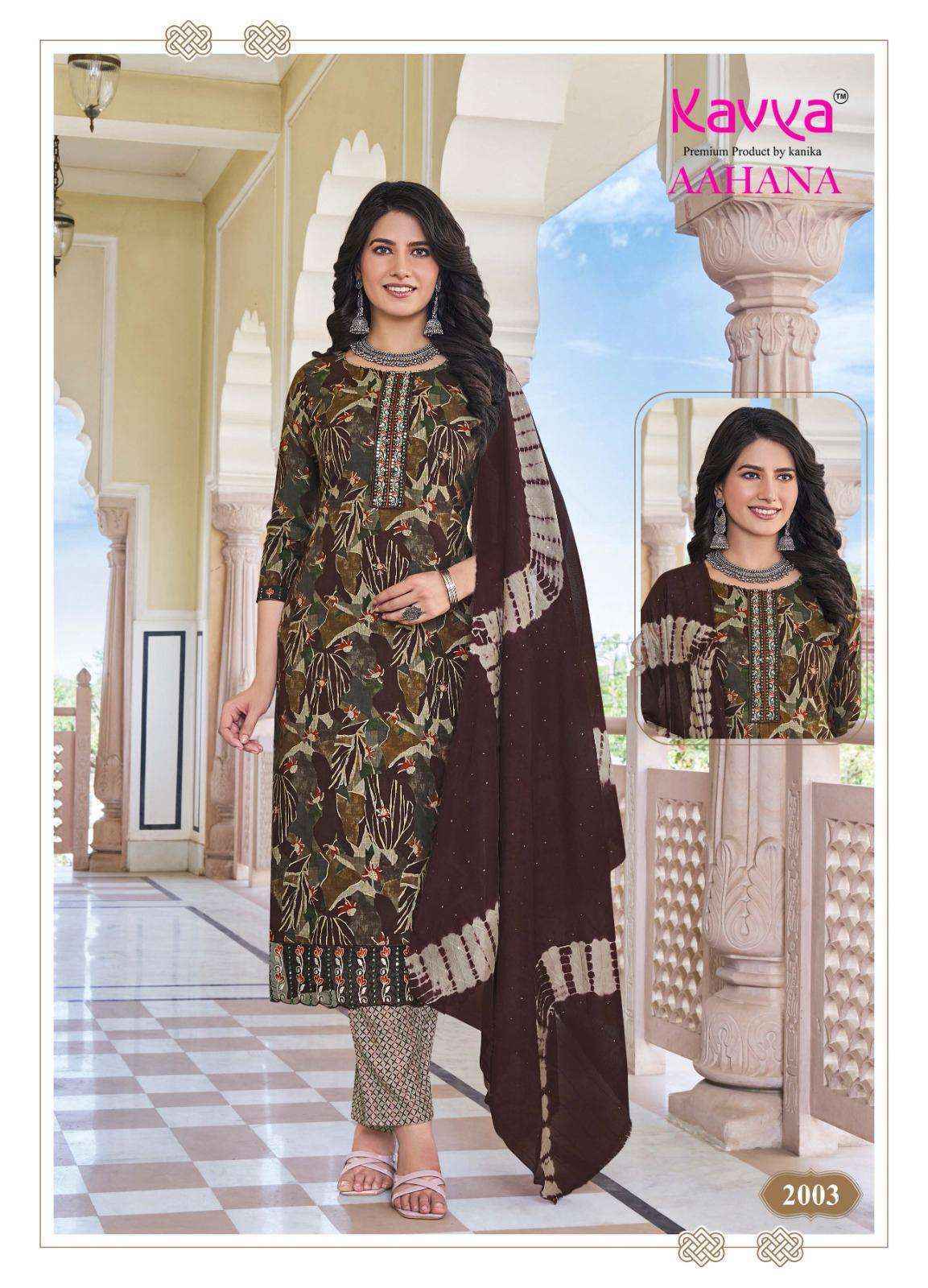 Kavya Aahana Vol 2 Capsule Kurti Combo Set Wholesale Rate ( 10 Pcs Catalog )