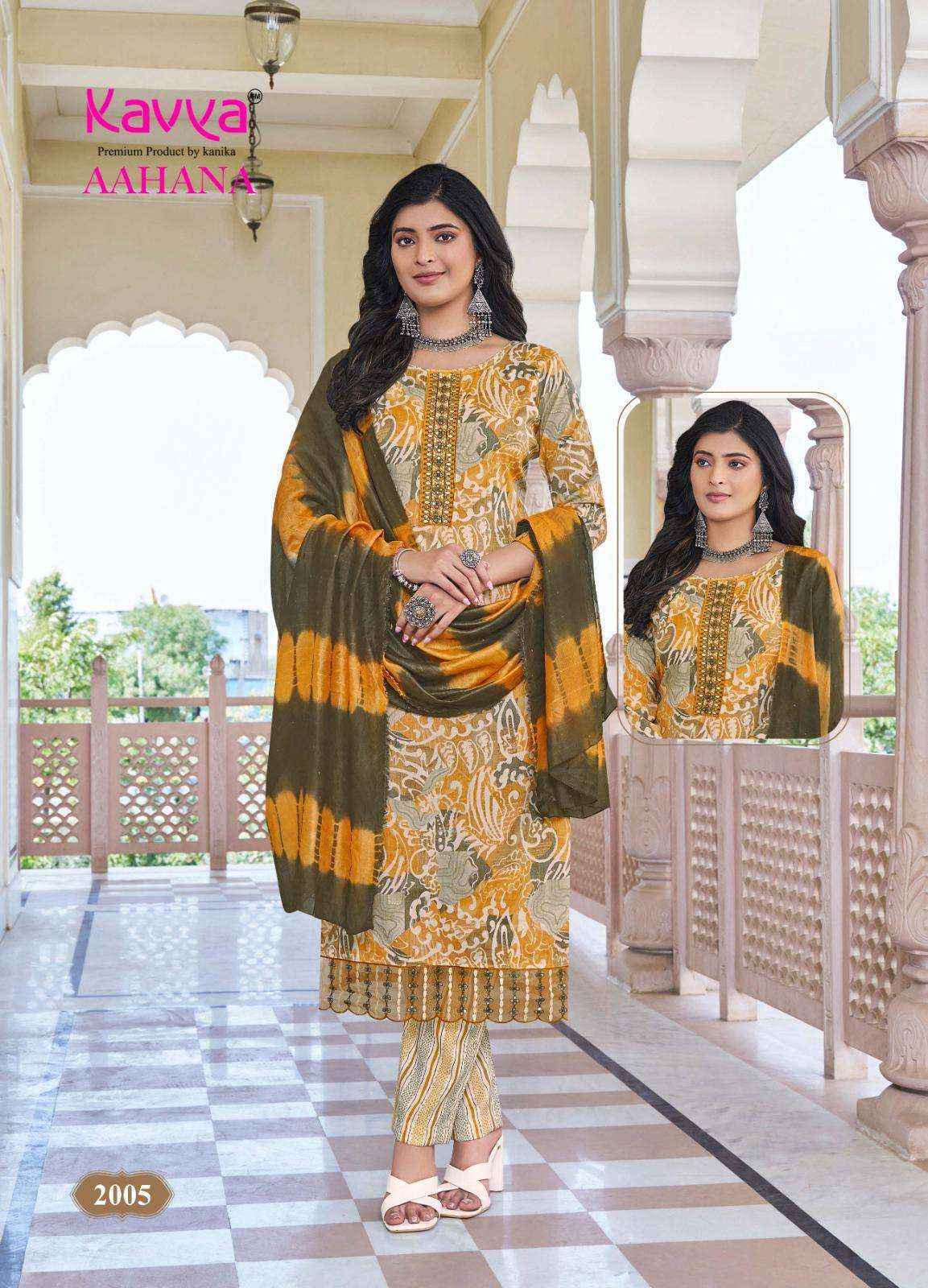 Kavya Aahana Vol 2 Capsule Kurti Combo Set Wholesale Rate ( 10 Pcs Catalog )