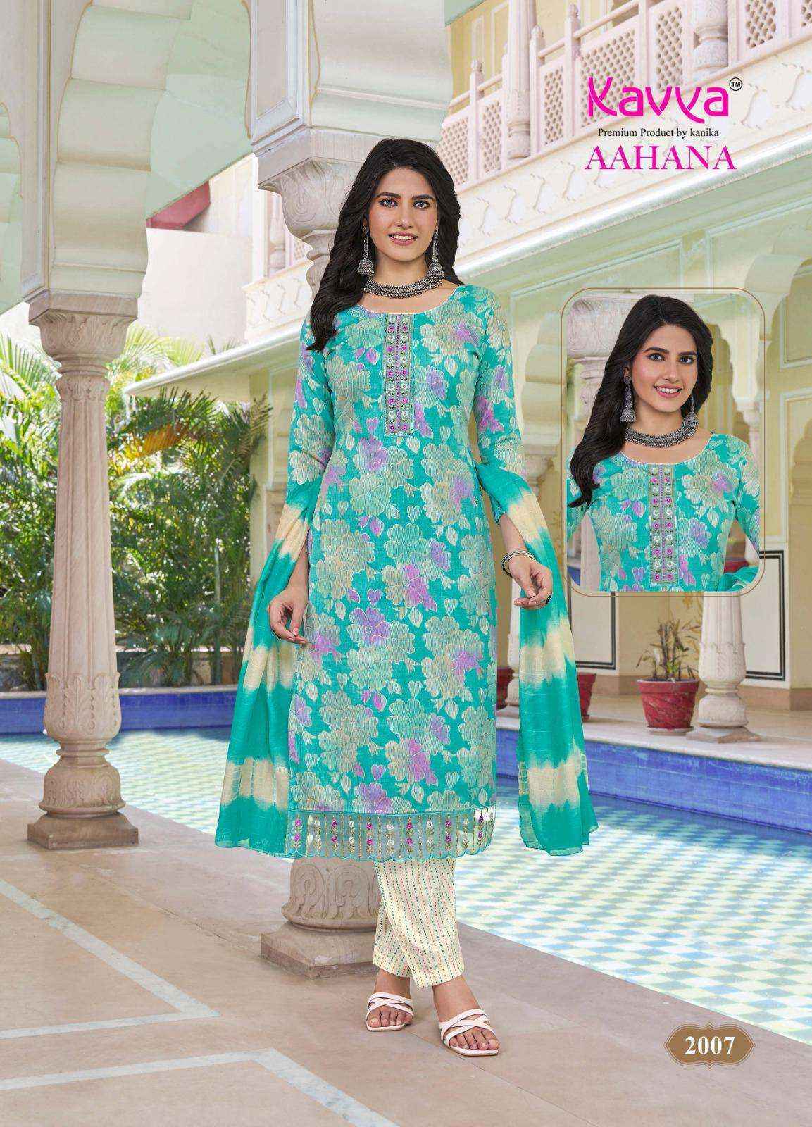 Kavya Aahana Vol 2 Capsule Kurti Combo Set Wholesale Rate ( 10 Pcs Catalog )
