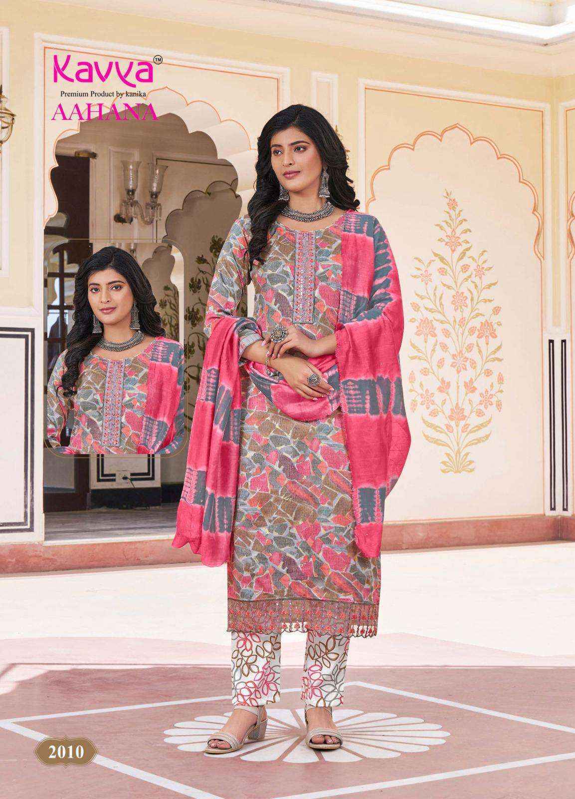 Kavya Aahana Vol 2 Capsule Kurti Combo Set Wholesale Rate ( 10 Pcs Catalog )