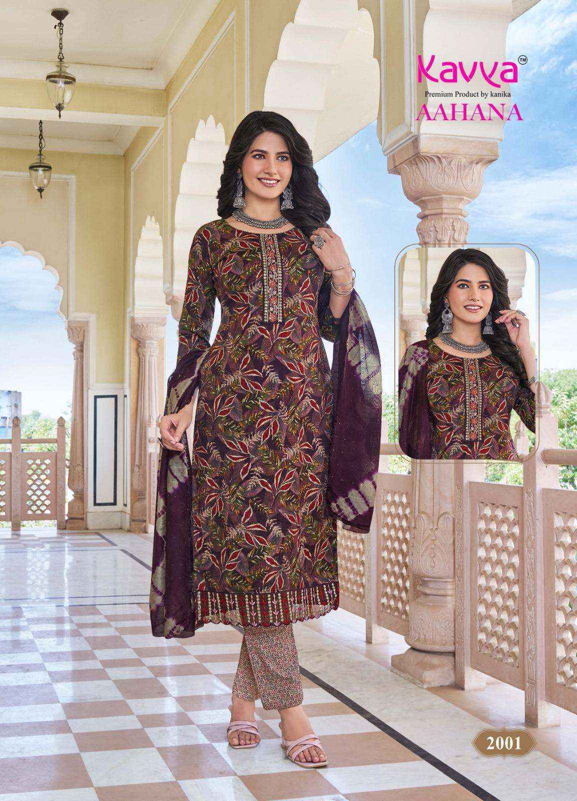 Kavya Aahana Vol 2 Capsule Kurti Combo Set Wholesale Rate ( 10 Pcs Catalog )