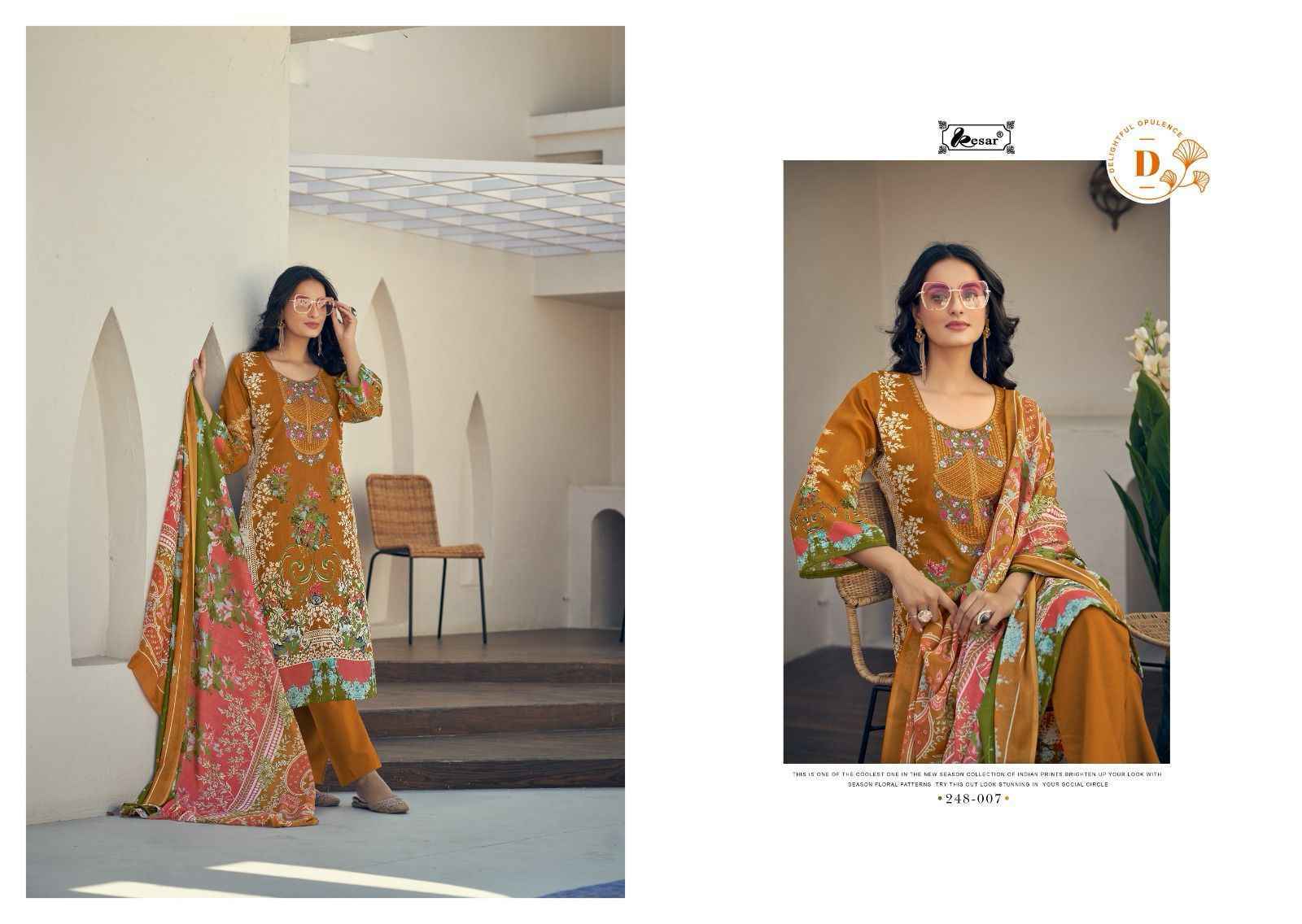 Kesar Naira Vol-101 Cotton Ladies Unstitched Dress Material (8 pcs Catalogue )