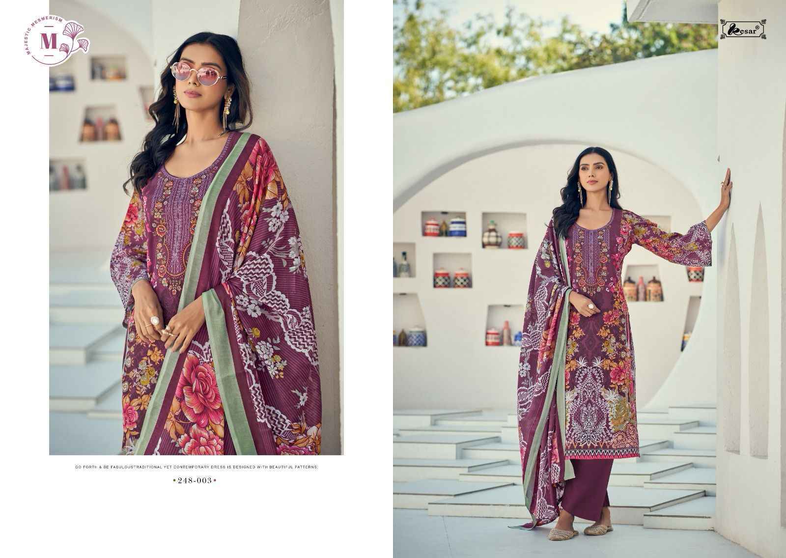 Kesar Naira Vol-101 Cotton Ladies Unstitched Dress Material (8 pcs Catalogue )