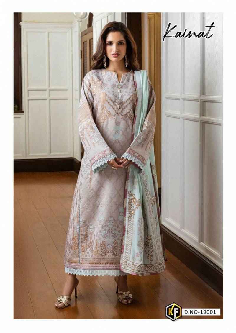 Keval Fab Kainat Vol 19 Heavy Luxury Lawn Collection Dress Material ( 6 Pcs Catalogue )