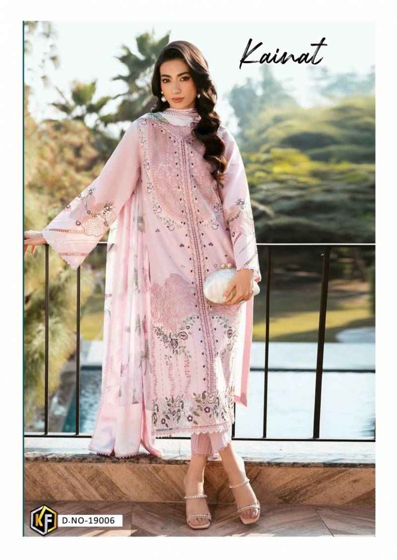 Keval Fab Kainat Vol 19 Heavy Luxury Lawn Collection Dress Material ( 6 Pcs Catalogue )