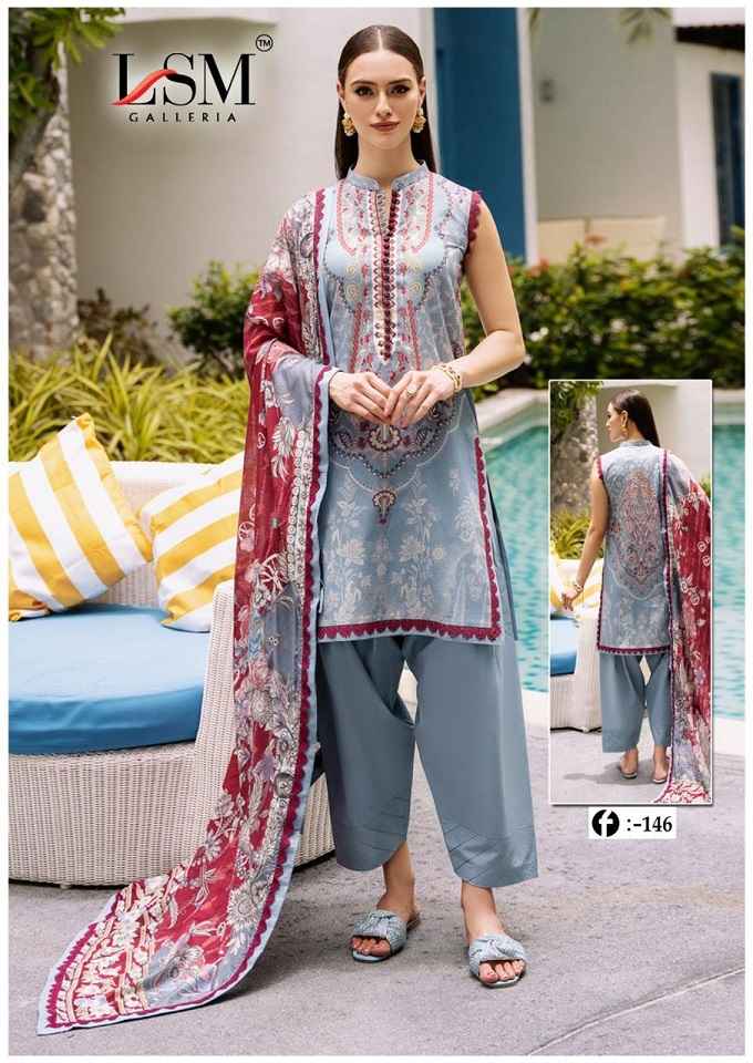 LSM Galleria Firdous Queen Lawn Vol 14 Lawn Pakistani Suits ( 6 pcs Catalogue )