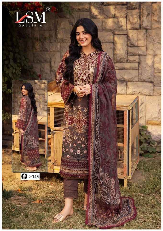 LSM Galleria Firdous Queen Lawn Vol 14 Lawn Pakistani Suits ( 6 pcs Catalogue )