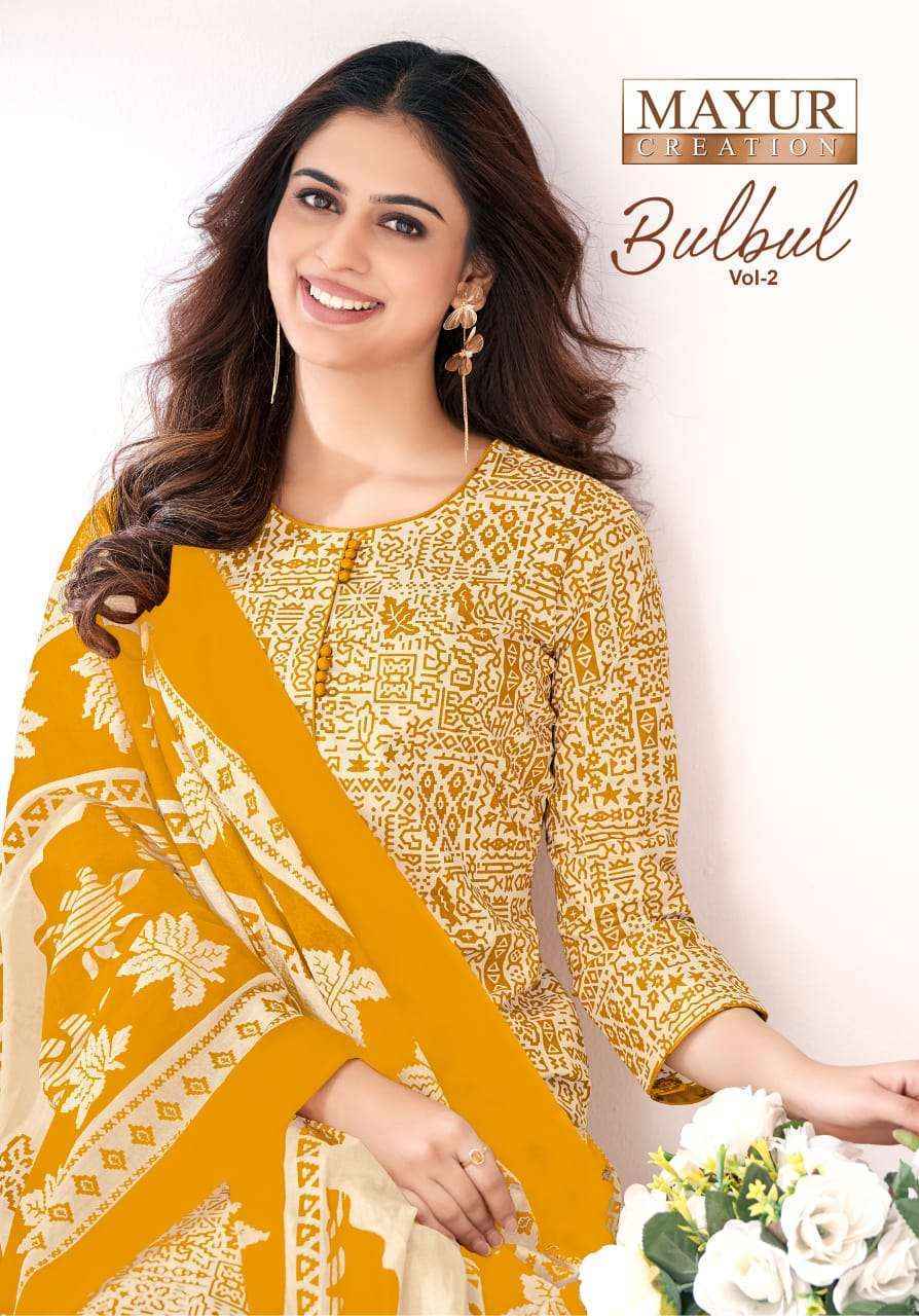 Mayur Bulbul Vol 2 Cotton Dress Material New Catalog ( 10 pcs Catalogue )