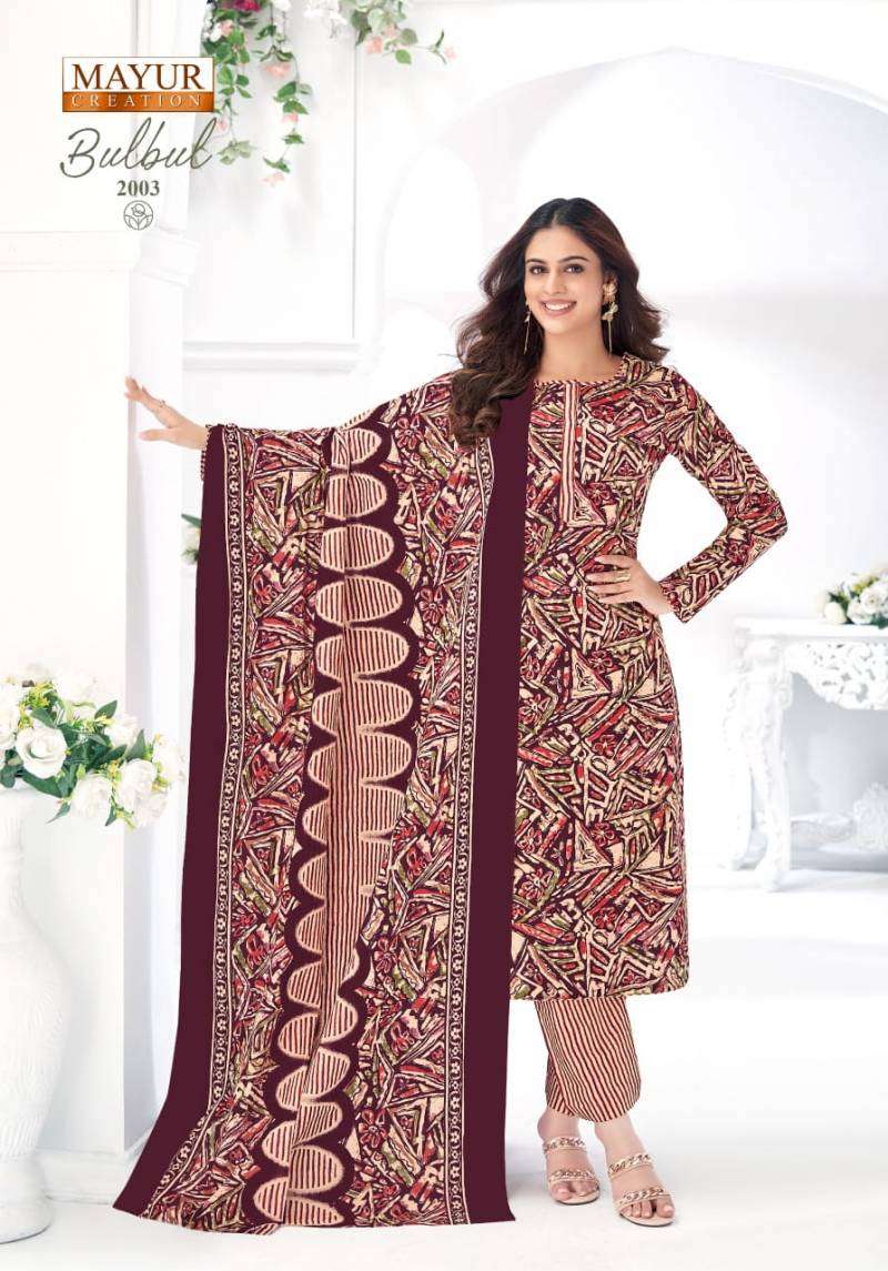 Mayur Bulbul Vol 2 Cotton Printed Salwar Suits ( 10 Pcs Catalogue )