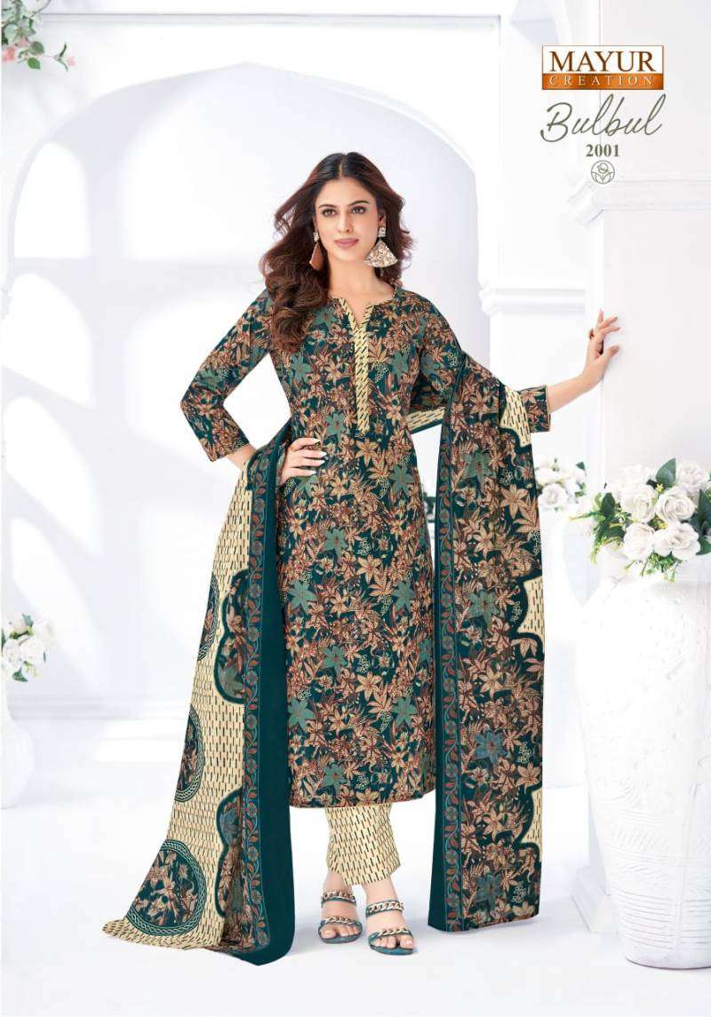Mayur Bulbul Vol 2 Cotton Printed Salwar Suits ( 10 Pcs Catalogue )