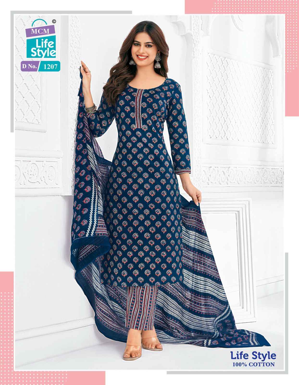 MCM Lifestyle Vol 12 Cotton Dress Material Wholesale Price ( 12 pcs Catalogue )