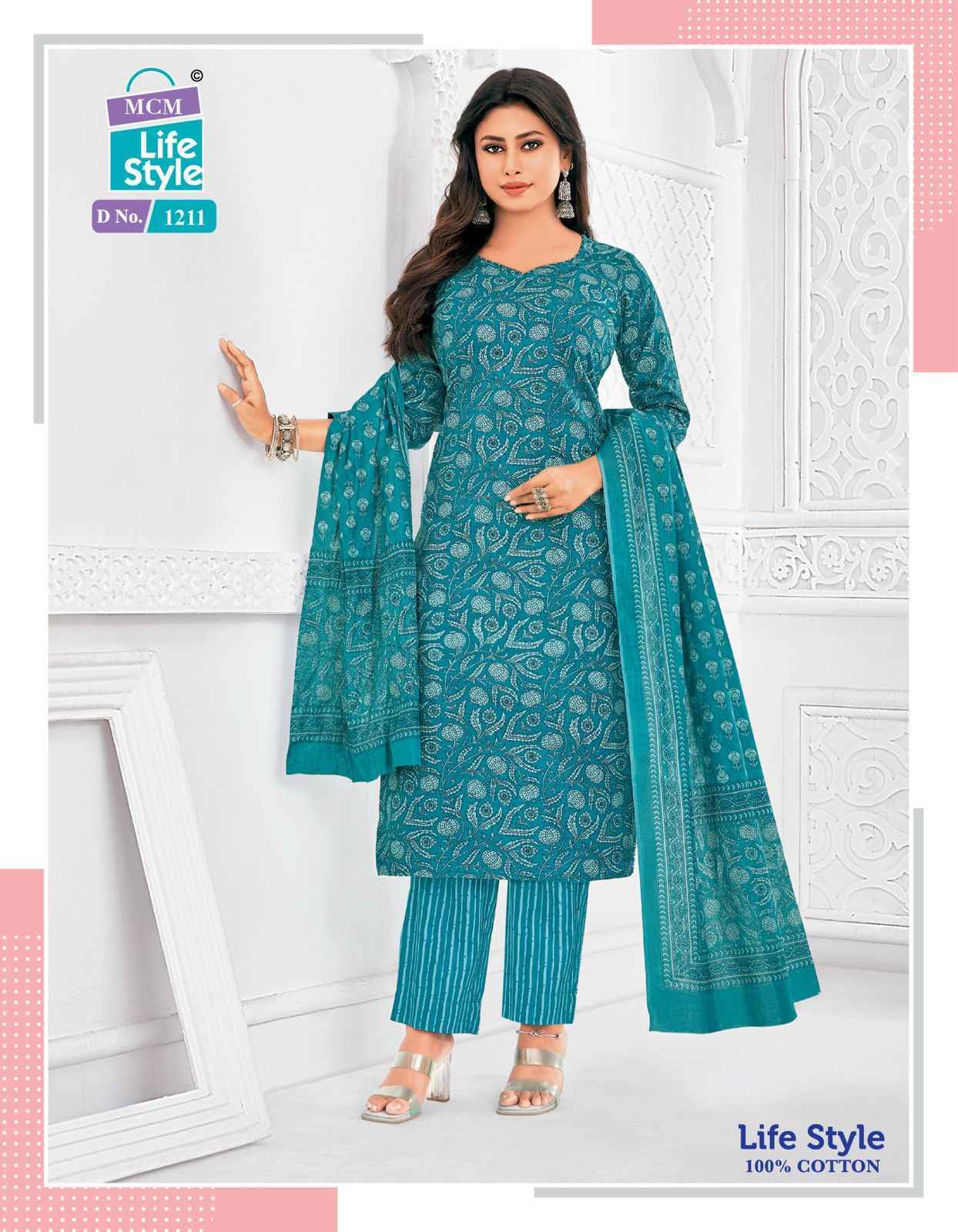 MCM Lifestyle Vol 12 Cotton Dress Material Wholesale Price ( 12 pcs Catalogue )