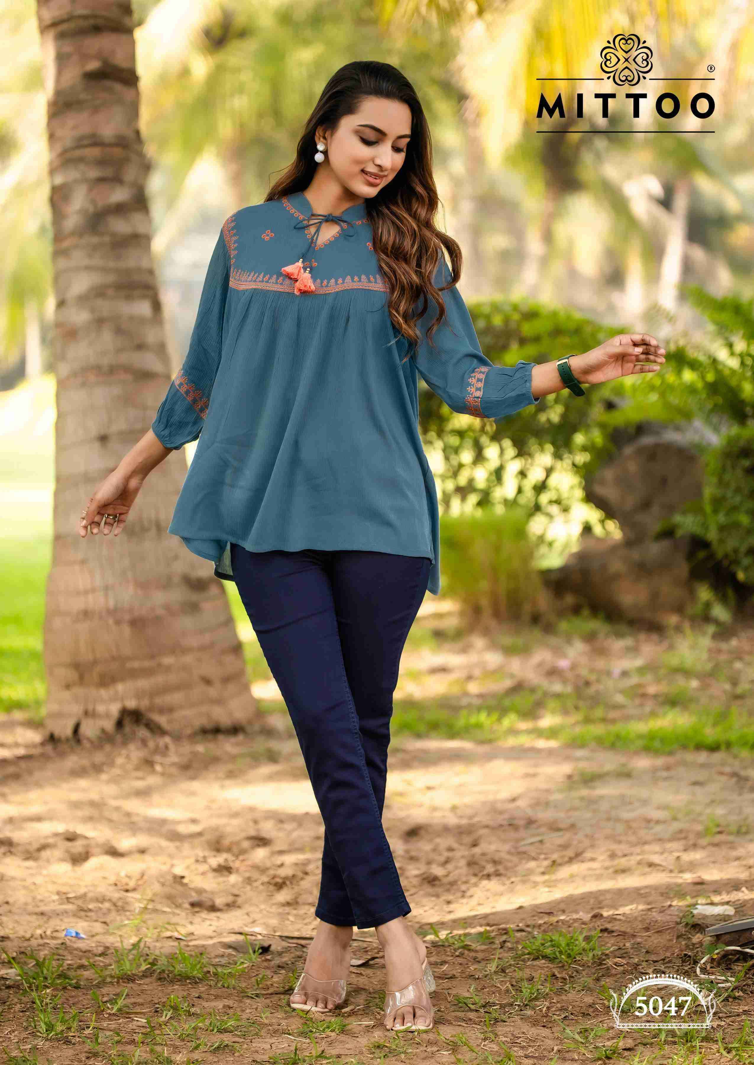 Mittoo Victoria Vol 9 Rayon Short Tops ( 6 Pcs Catalogue )