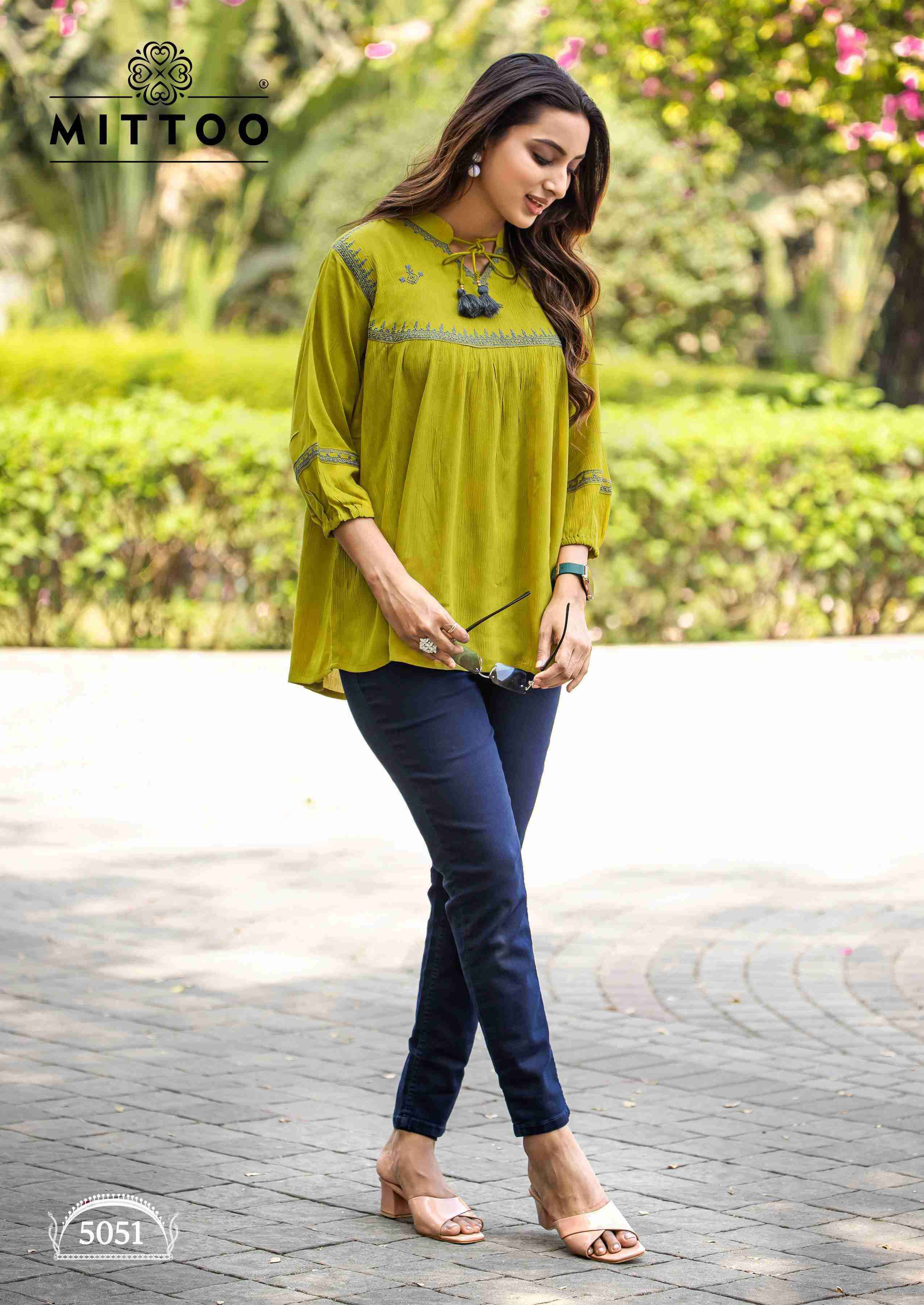 Mittoo Victoria Vol 9 Rayon Short Tops ( 6 Pcs Catalogue )