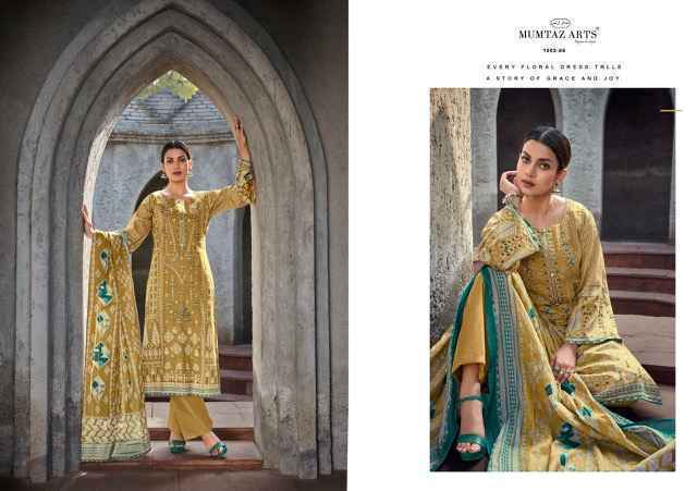 Mumtaz Arts Nimrit Jam Satin Pakistani Suis Wholesale Surat (6 pcs Catalogue)