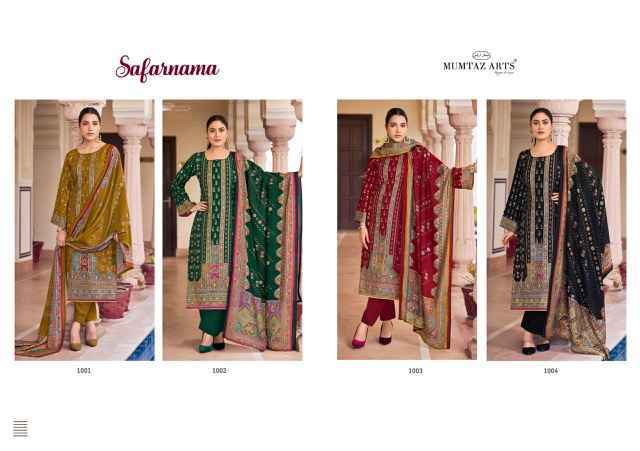 Mumtaz Arts Safarnama Viscouse Musline Dress Material ( 4 pcs catalogue )