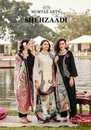 Mumtaz Arts Shehzaadi Viscouse Musline Dress Material Wholesale Price  (6 pcs Catalogue)