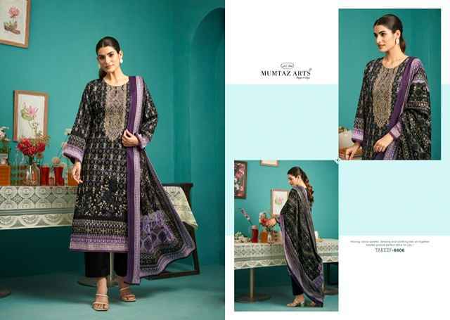 Mumtaz Arts Tareef Jam Satin Pakistani Suits Online Shopping ( 6 pcs Catalogue )