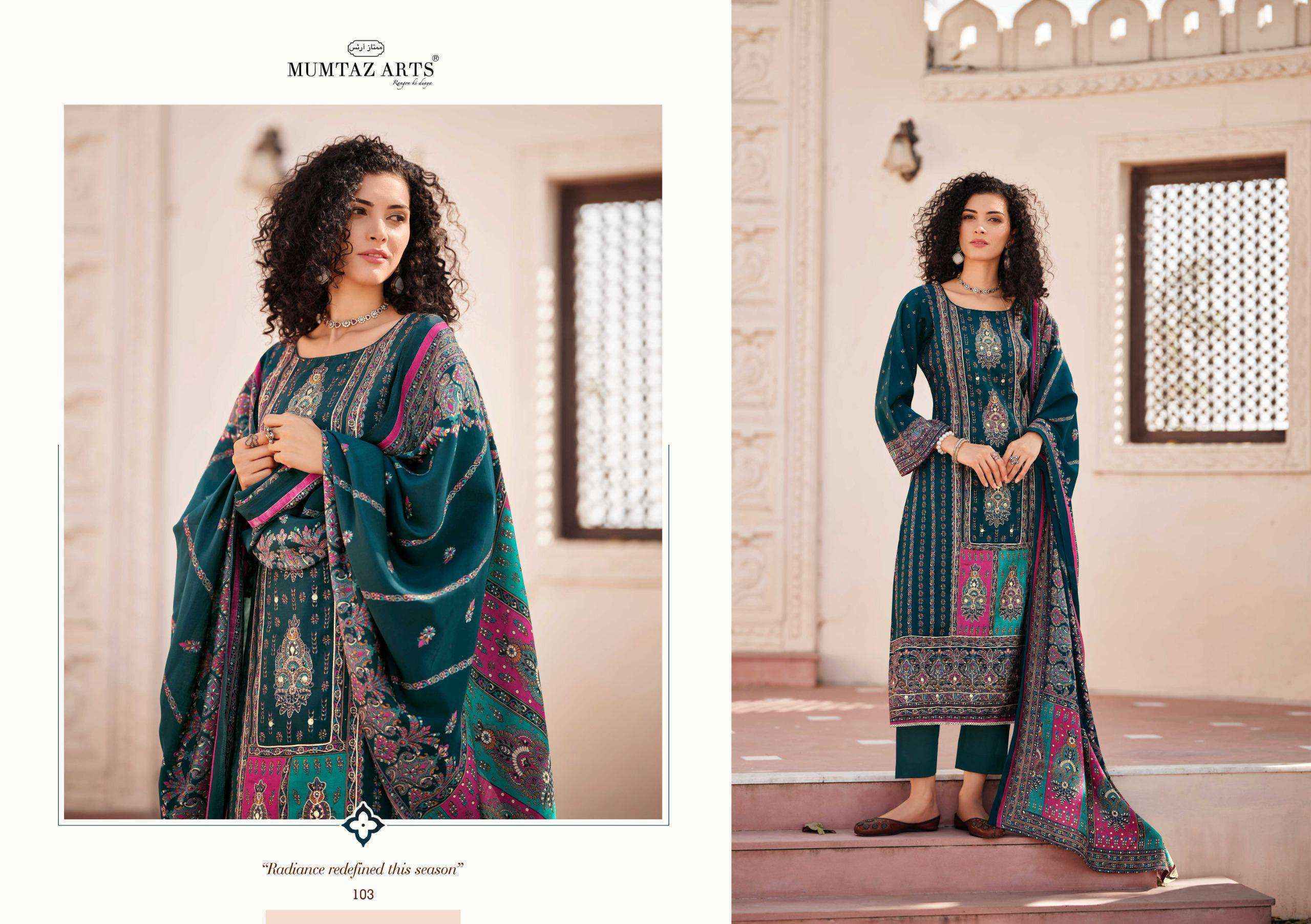 Mumtaz Arts Tasveer Viscose Muslin Suits Surat wholesale (4 pcs Catalogue)