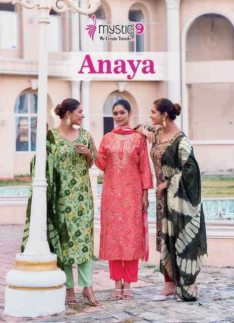 Mystic 9 Anaya Vol-2 Rayon Readymade Dress Wholesale Price  (8 pcs Catalogue)