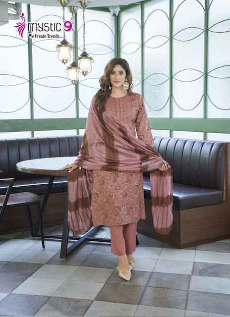 Mystic 9 Sabri Vol 5 Reyon Kurti Combo Set Wholesale Price ( 8 Pcs Catalog )