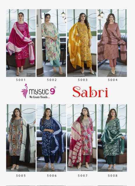 Mystic 9 Sabri Vol 5 Reyon Kurti Combo Set Wholesale Price ( 8 Pcs Catalog )
