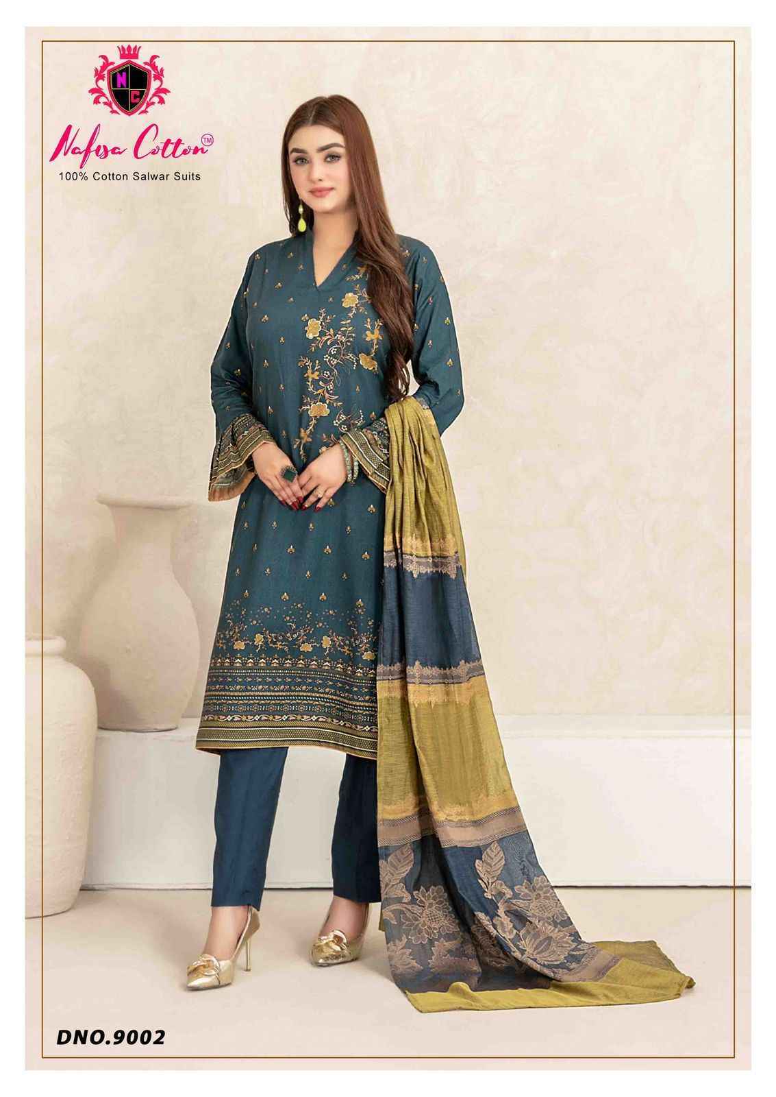 Nafisa Cotton Mahera Karachi Suits Vol 9 Cotton Dress Material ( 6 pcs Catalogue )