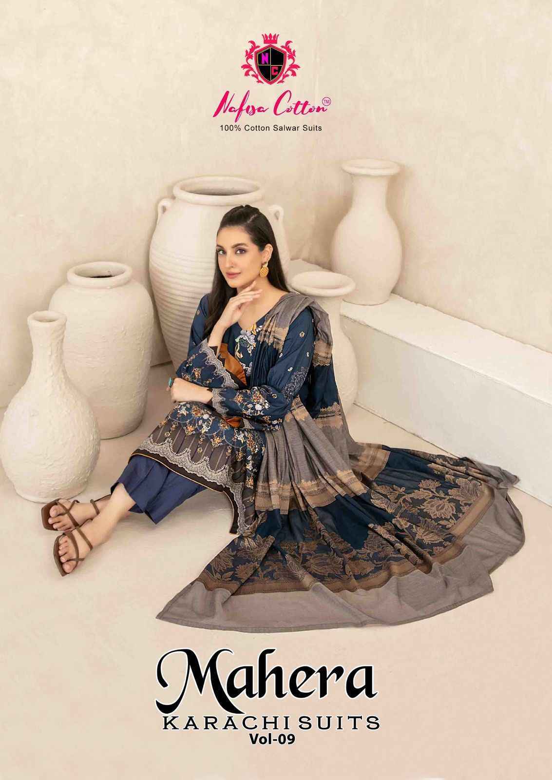 Nafisa Mahera  Vol 9 Cotton Pakistani Suits  ( 6 pcs Catalogue )